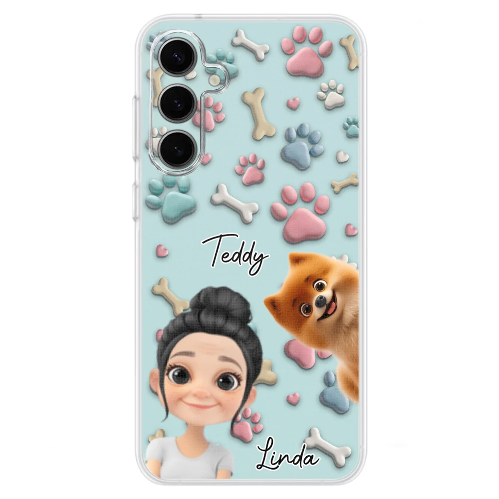 Dog And Human Cartoon Version 2 - Personalized Custom Phone Case - Image 29