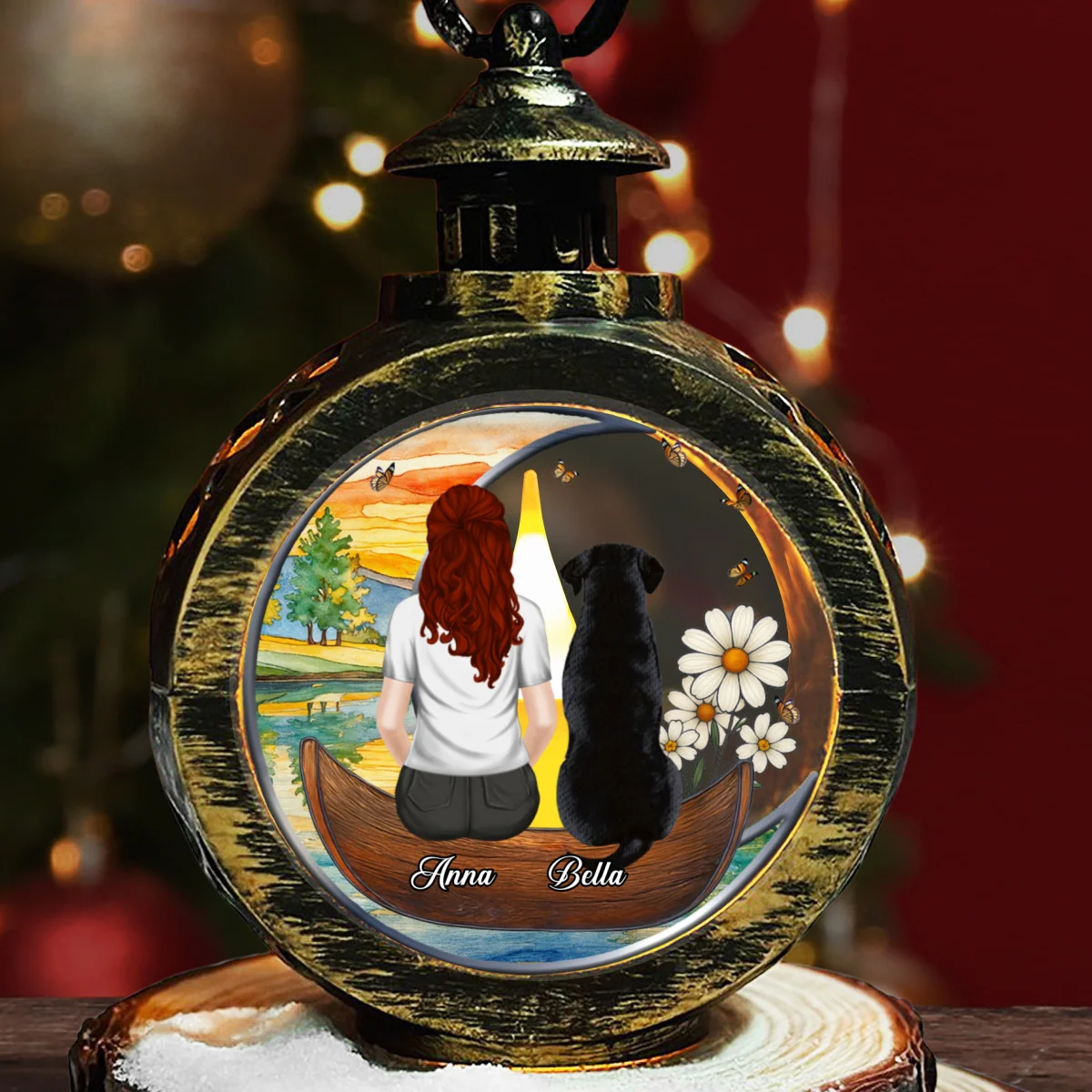 Dog And Human Memories - Personalized Custom Christmas Lantern - Image 6