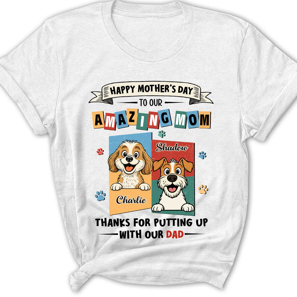 Dog Approved Mom - Personalized Custom Women's T-Shirt