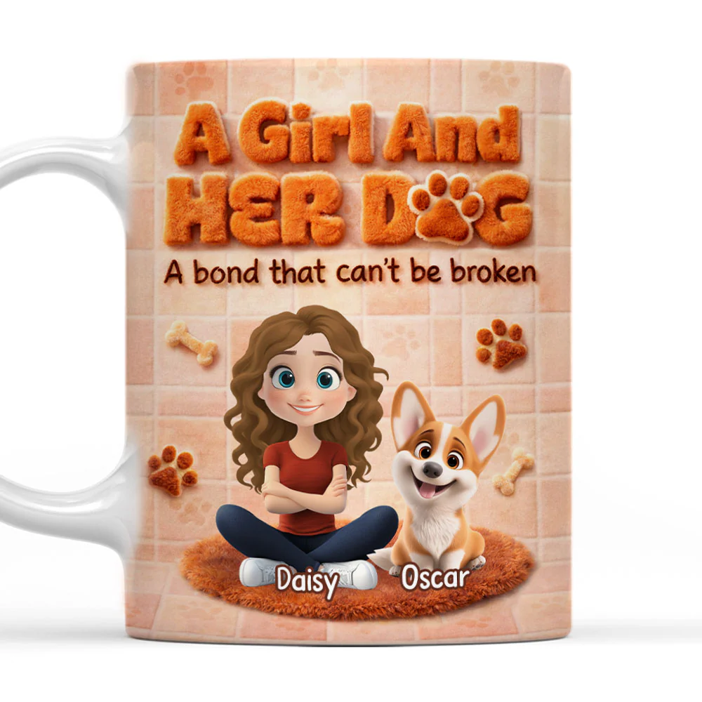 Dog Around Me - Personalized Custom 3D Inflated Effect Mug