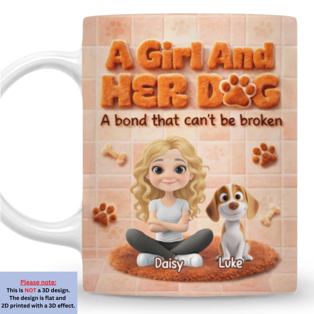 Dog Around Me - Personalized Custom 3D Inflated Effect Mug - Image 7