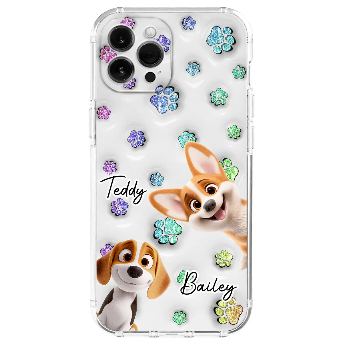 Dog Baby - Personalized Custom 3D Inflated Effect Phone Case