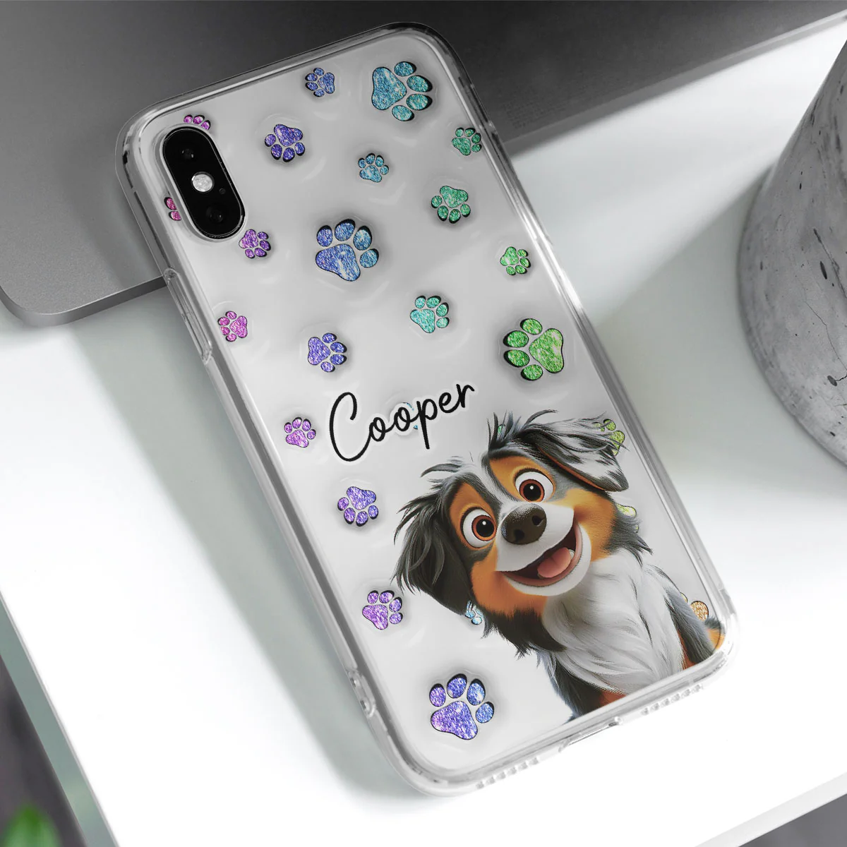 Dog Baby - Personalized Custom 3D Inflated Effect Phone Case - Image 2