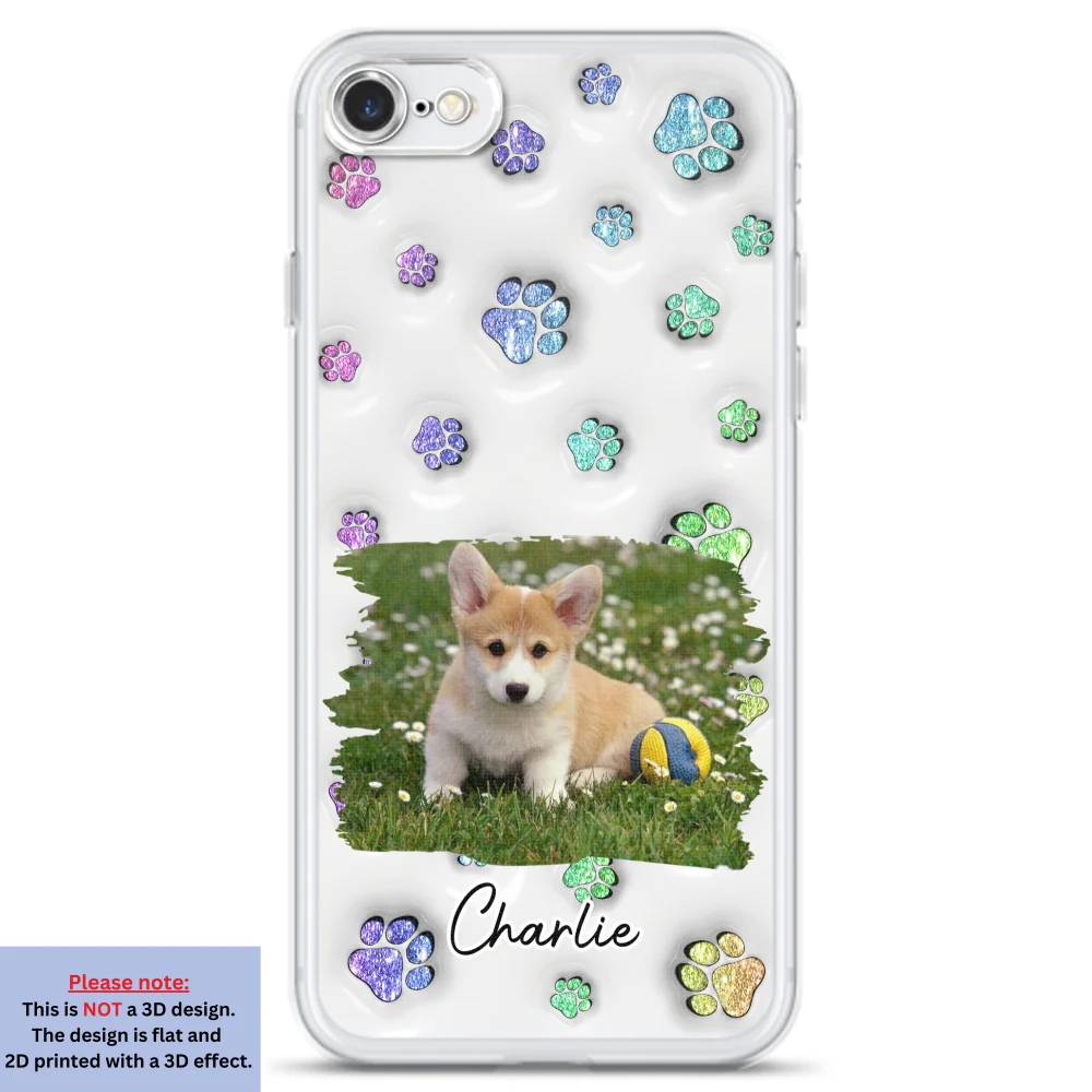 Dog Baby Photo - Personalized Custom 3D Inflated Effect Phone Case - Image 3