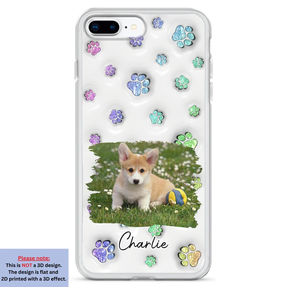 Dog Baby Photo - Personalized Custom 3D Inflated Effect Phone Case - Image 4