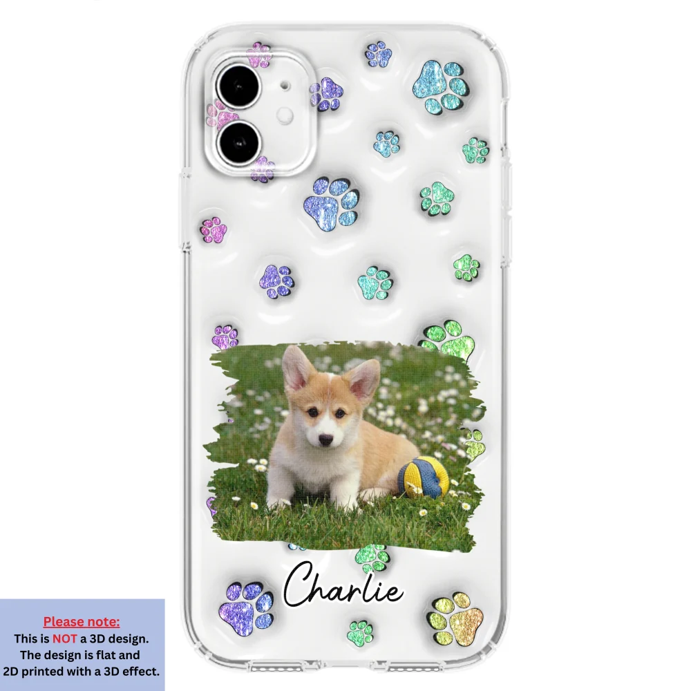 Dog Baby Photo - Personalized Custom 3D Inflated Effect Phone Case - Image 5