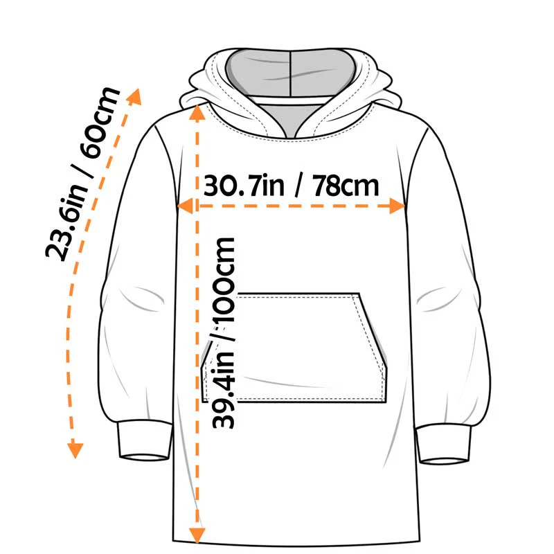 Dog Cuddling - Personalized Custom Blanket Hoodie - Image 7