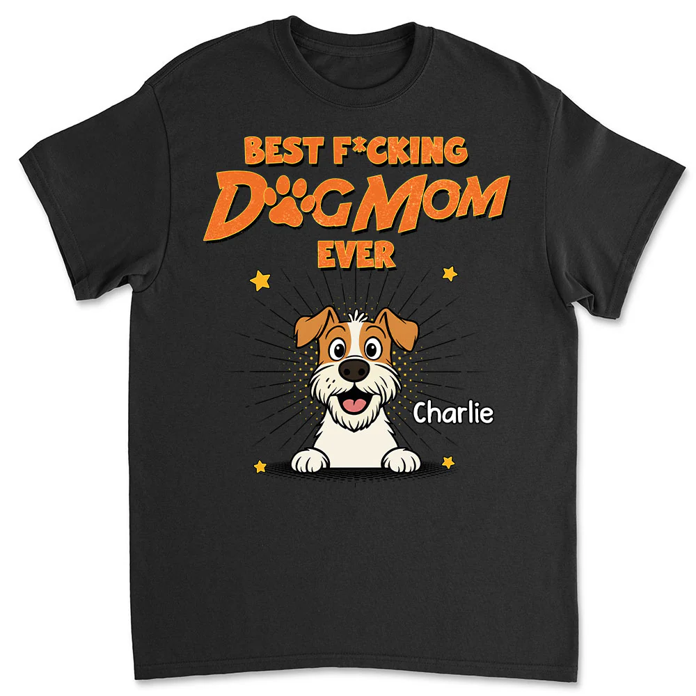 Dog Dad Mom Retro Ever - Personalized Custom Unisex T-Shirt