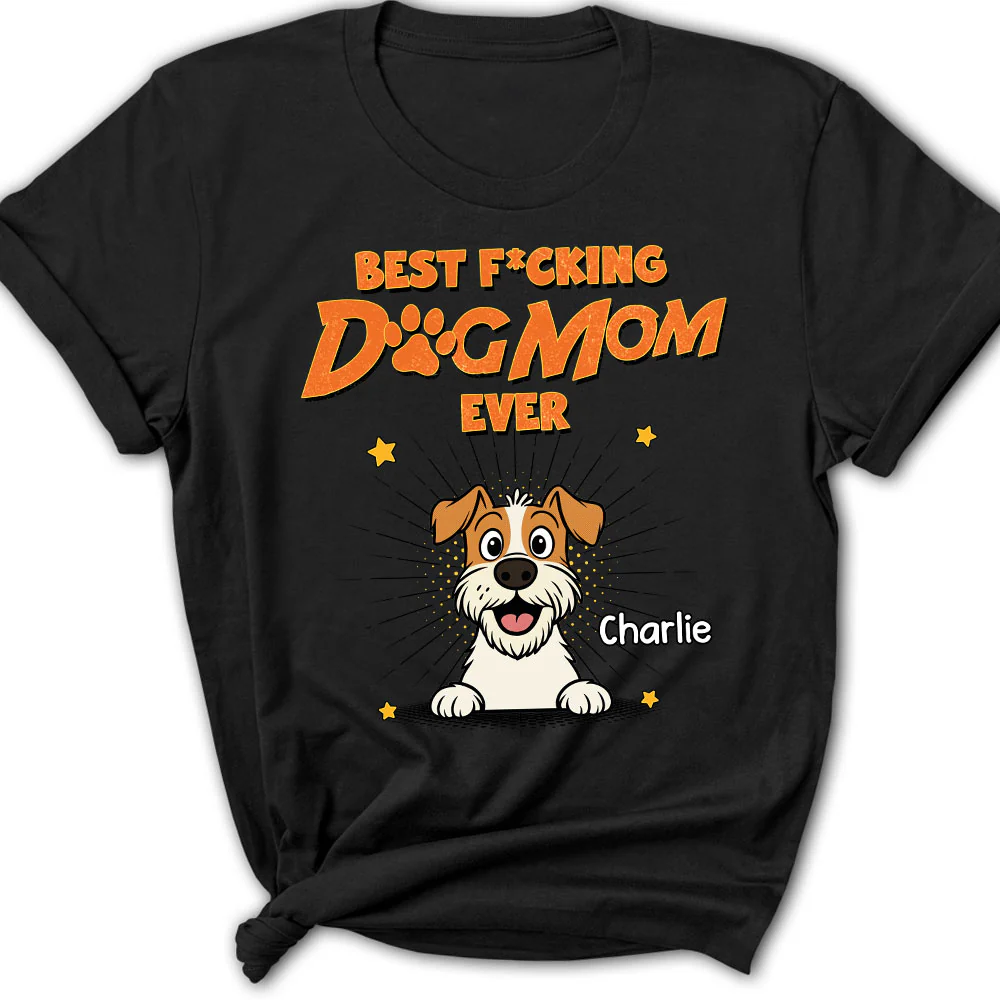 Dog Dad Mom Retro Ever - Personalized Custom Women's T-Shirt
