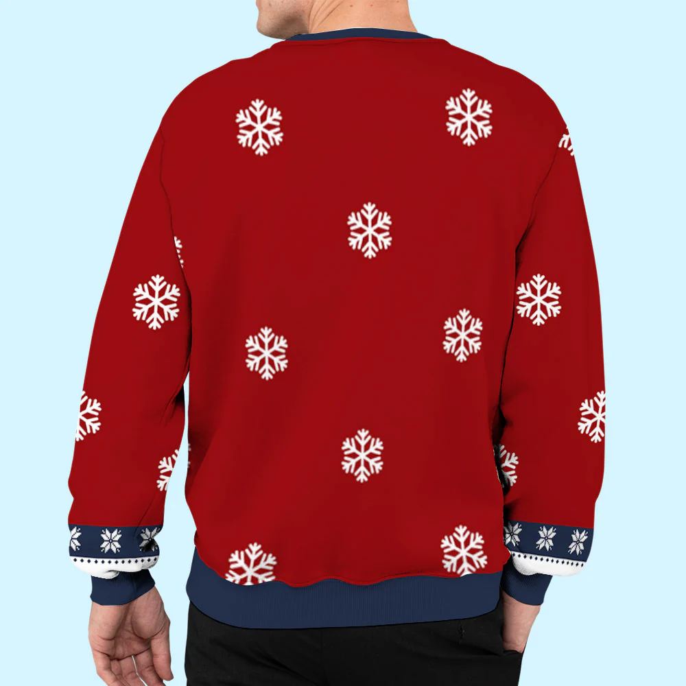 Dog Dad Mom Winter - Personalized Custom All-Over-Print Sweatshirt - Image 6