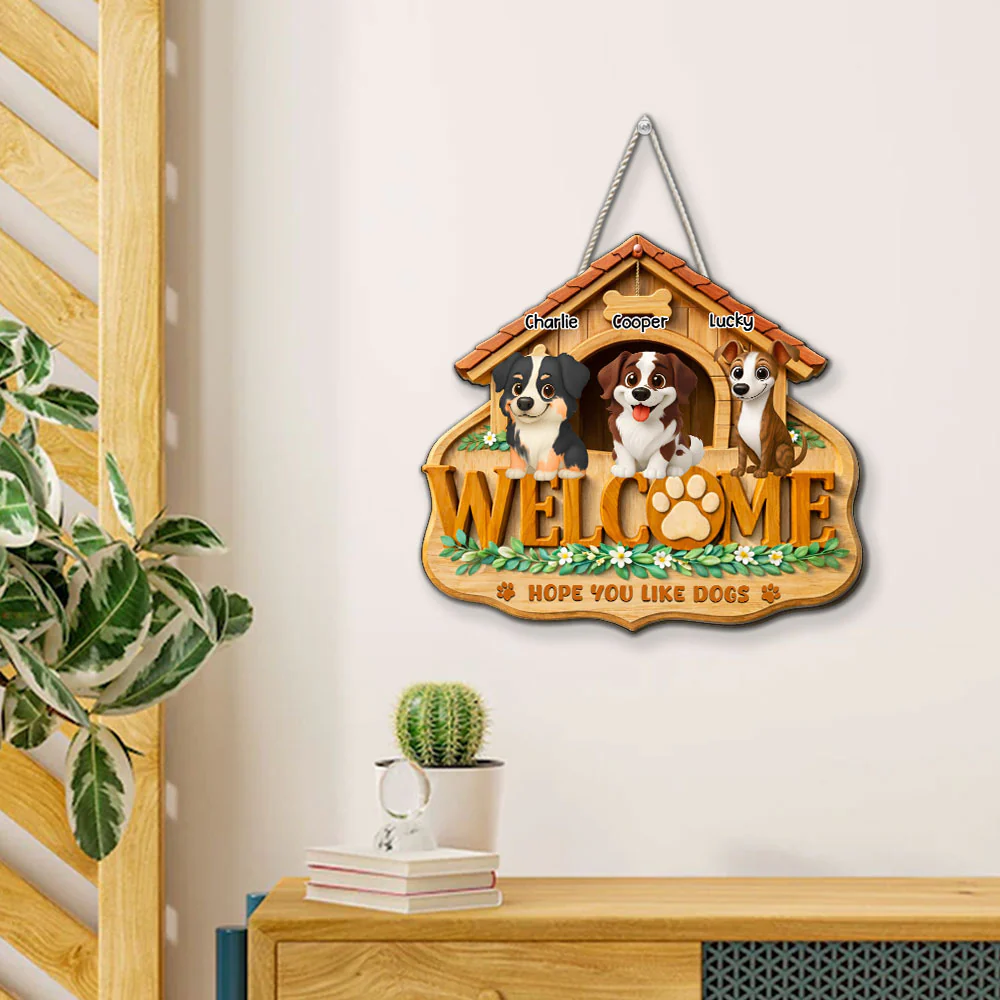 Dog Home Right Here - Personalized Custom Wood Sign - Image 5