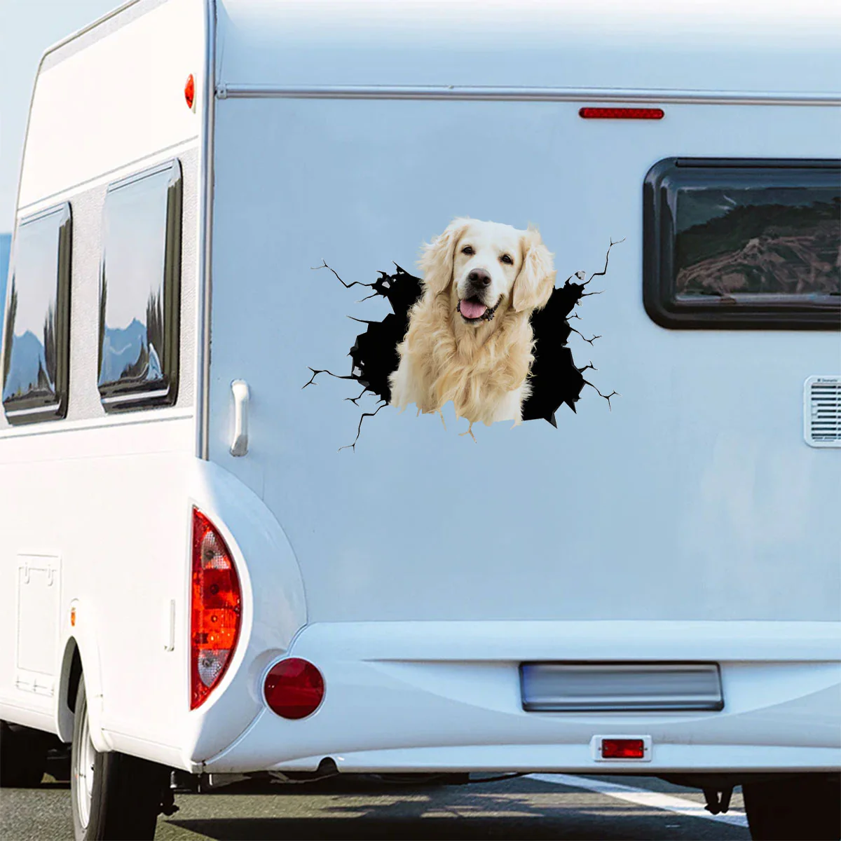 Dog In My Car Photo - Personalized Custom Decal - Image 2