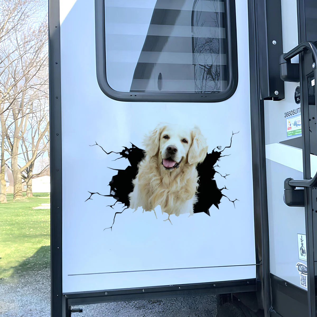 Dog In My Car Photo - Personalized Custom Decal - Image 3