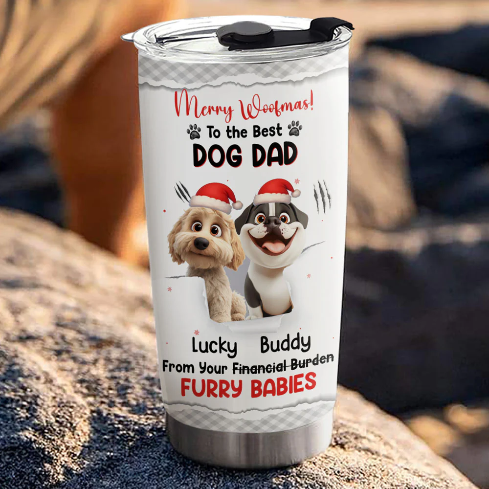 Dog Lovers - Personalized Custom Tumbler - Image 3