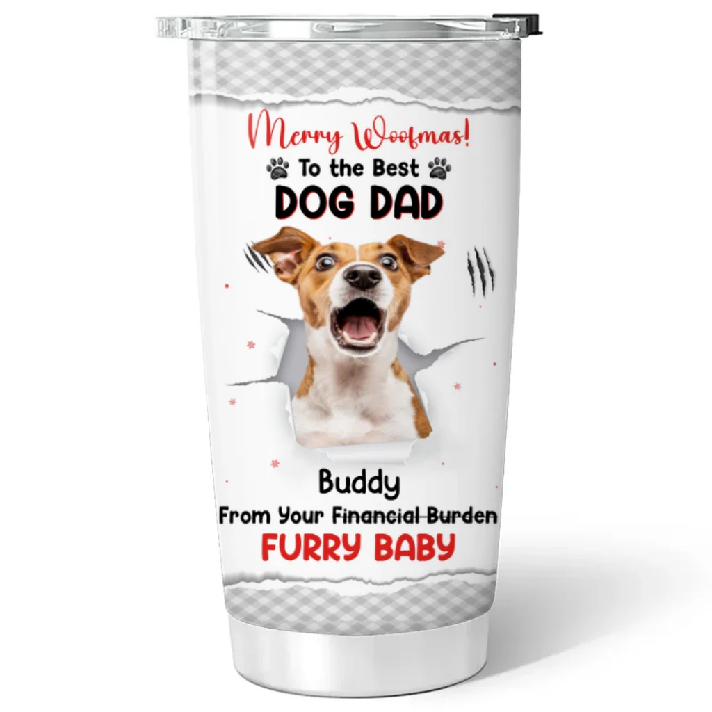 Dog Lovers Photo - Personalized Custom Tumbler - Image 2