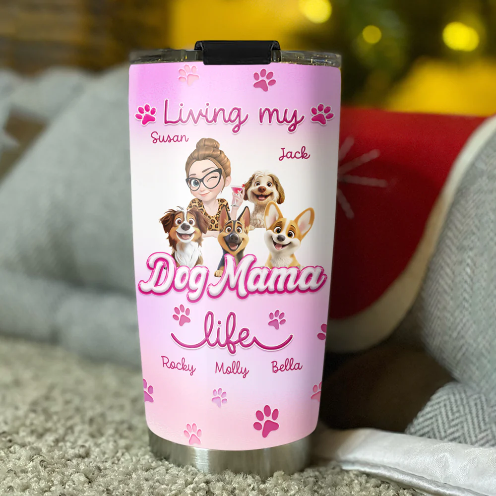 Pinky World - Personalized Custom 3D Effect Tumbler - Image 3