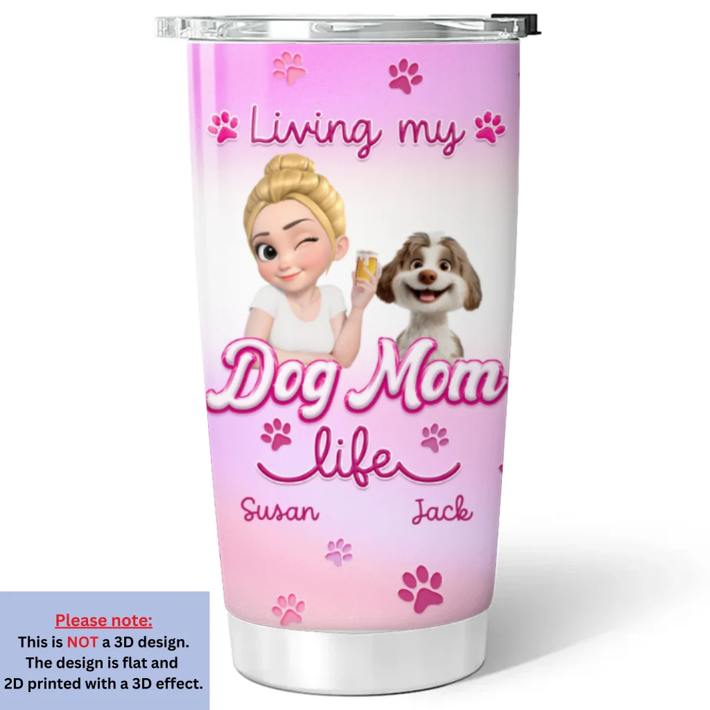 Pinky World - Personalized Custom 3D Effect Tumbler - Image 6