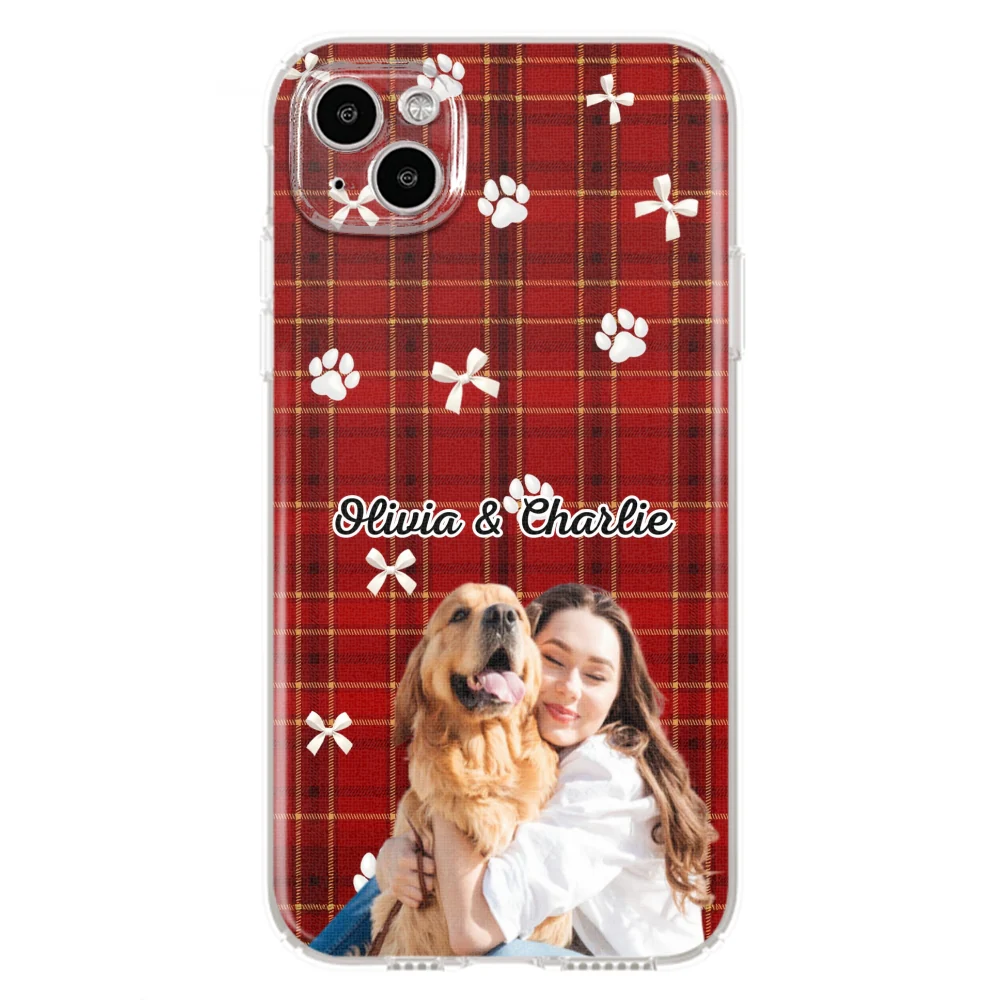Dog Mom Bow Paw Photo - Personalized Custom Phone Case - Image 11