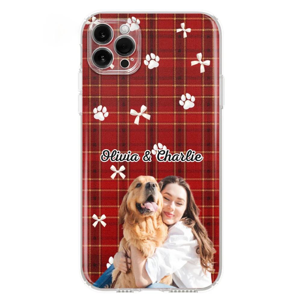 Dog Mom Bow Paw Photo - Personalized Custom Phone Case - Image 12