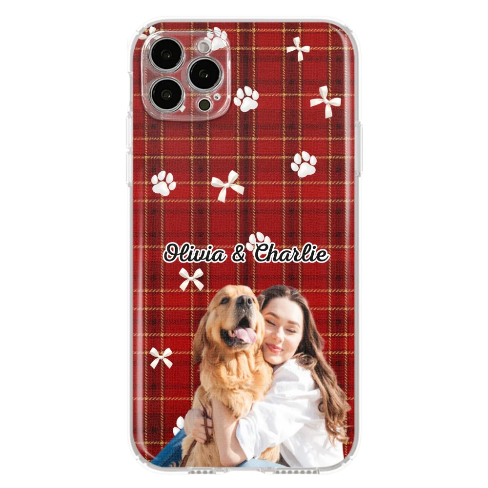 Dog Mom Bow Paw Photo - Personalized Custom Phone Case - Image 13
