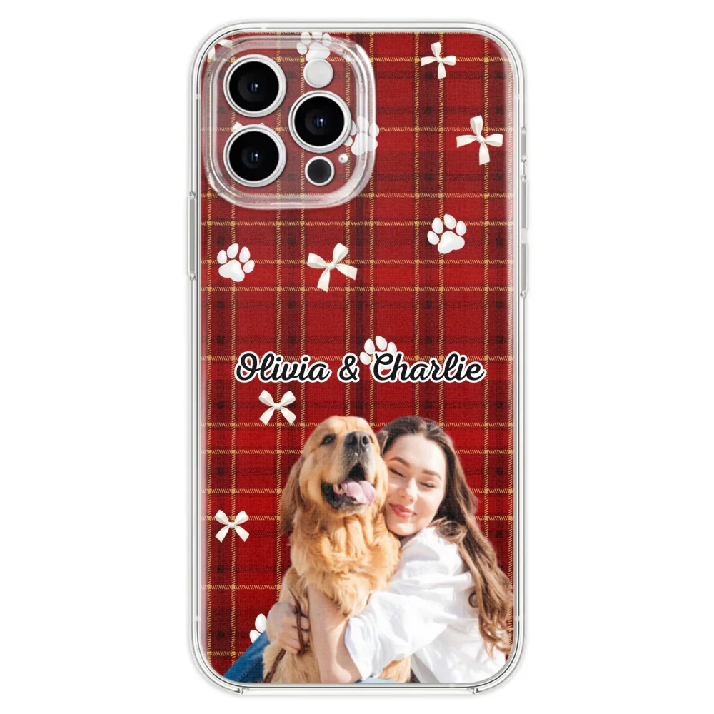 Dog Mom Bow Paw Photo - Personalized Custom Phone Case - Image 24