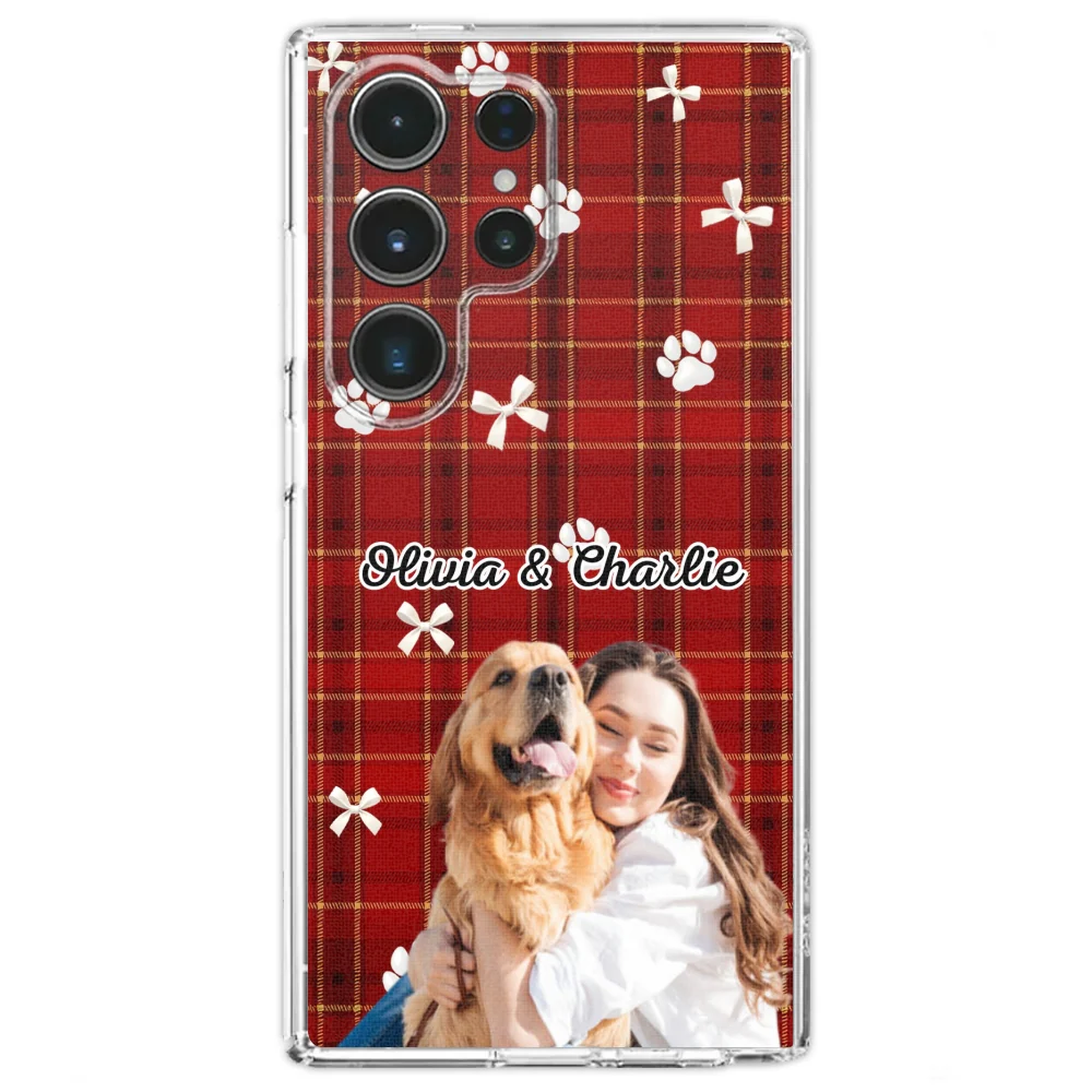 Dog Mom Bow Paw Photo - Personalized Custom Phone Case - Image 26