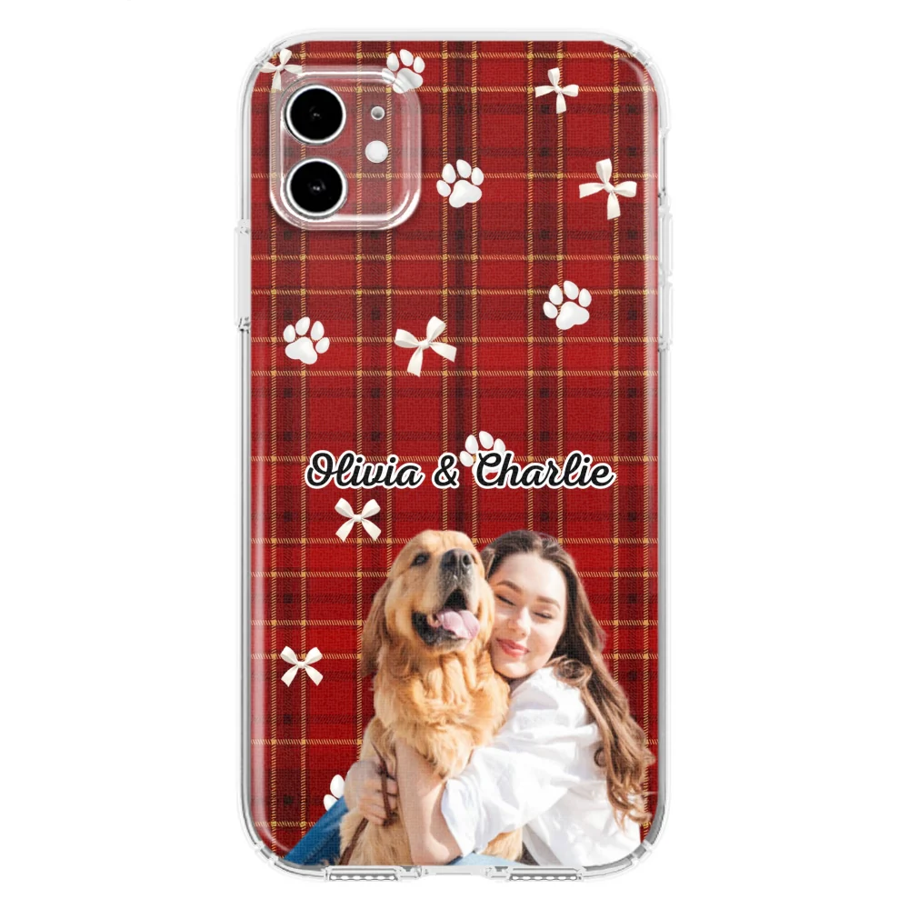 Dog Mom Bow Paw Photo - Personalized Custom Phone Case - Image 8
