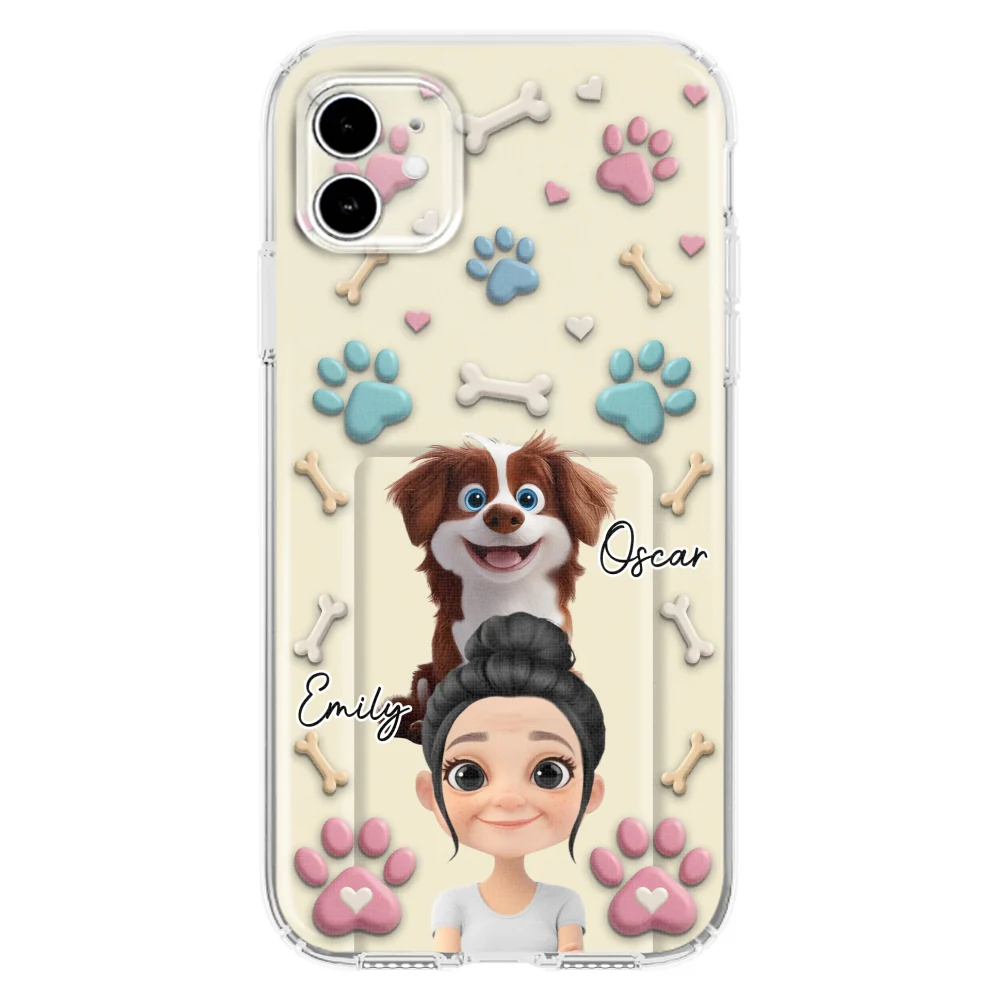 Dog Mom Cartoon - Personalized Custom 3D Effect Phone Case - Image 10