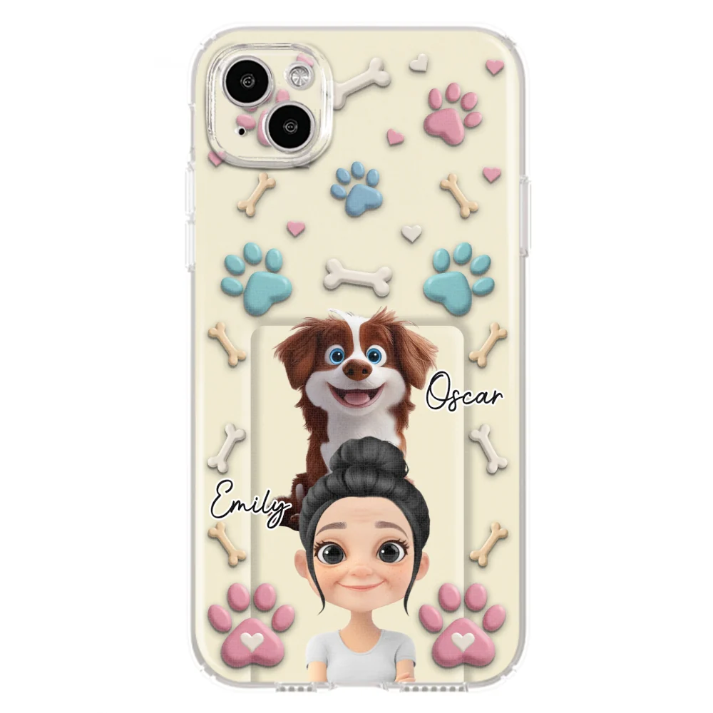 Dog Mom Cartoon - Personalized Custom 3D Effect Phone Case - Image 13