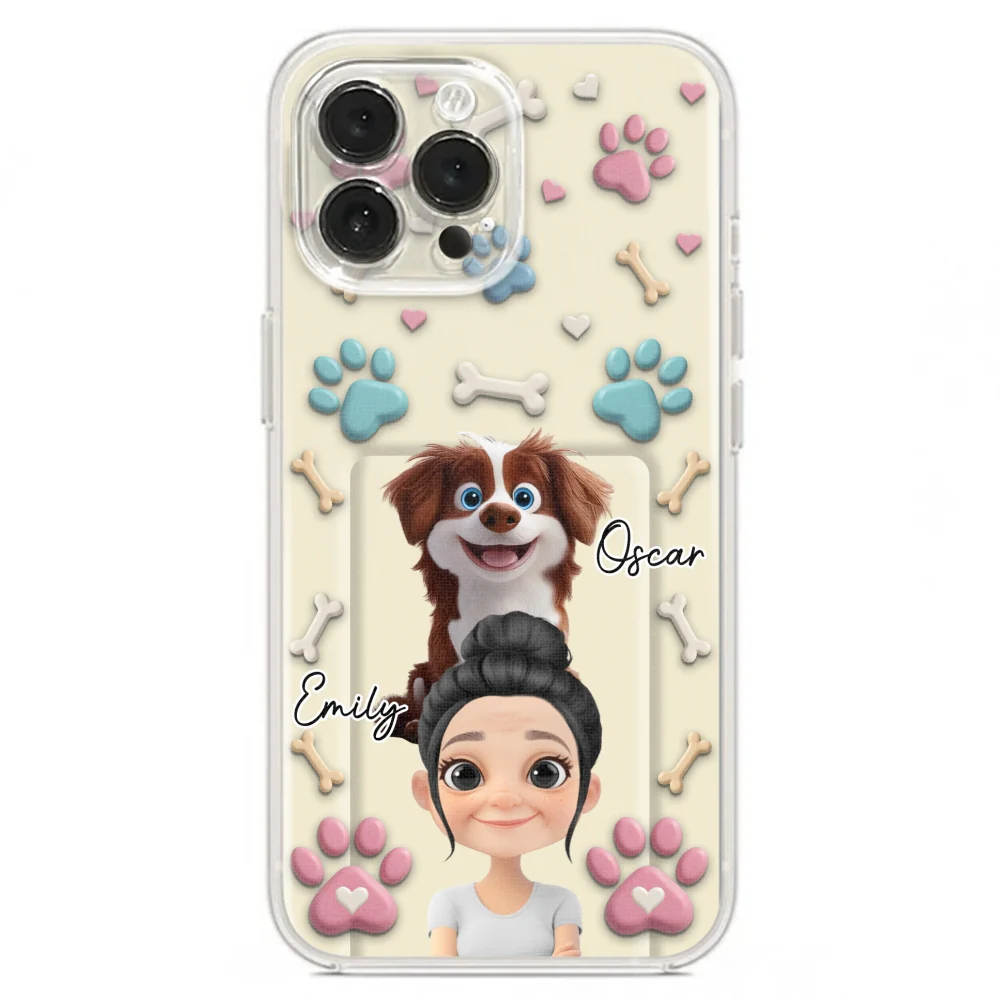 Dog Mom Cartoon - Personalized Custom 3D Effect Phone Case - Image 19