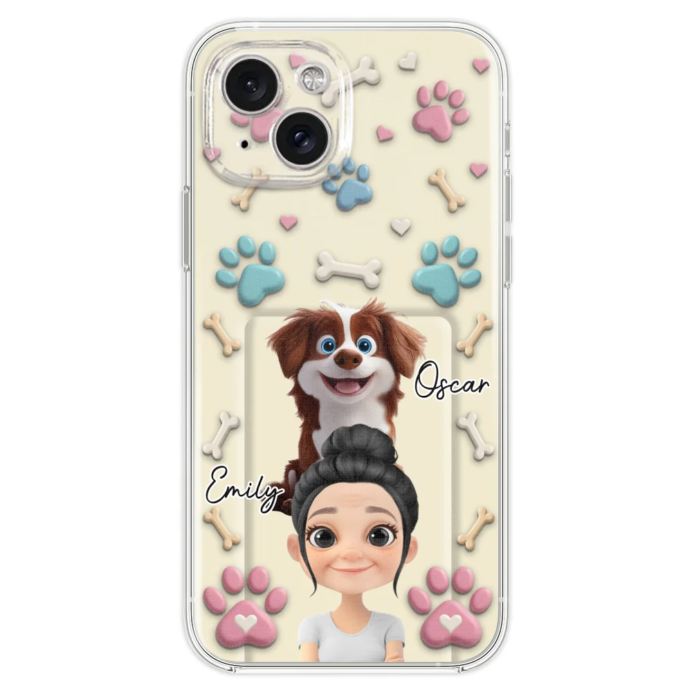 Dog Mom Cartoon - Personalized Custom 3D Effect Phone Case - Image 20