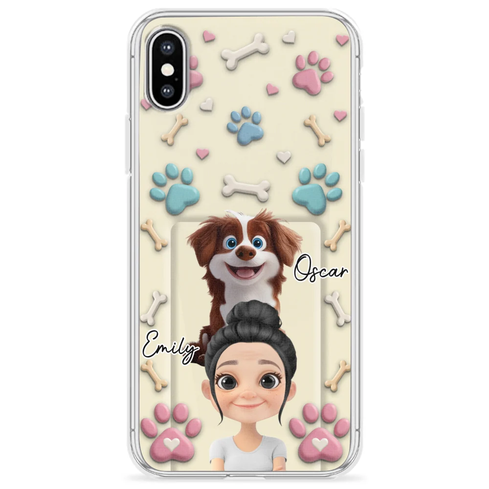 Dog Mom Cartoon - Personalized Custom 3D Effect Phone Case - Image 24