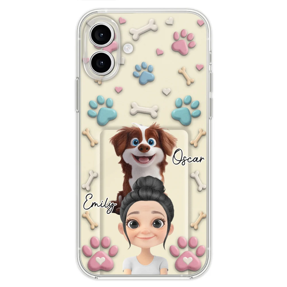 Dog Mom Cartoon - Personalized Custom 3D Effect Phone Case - Image 25