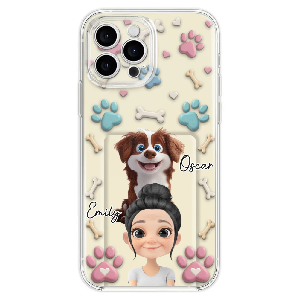 Dog Mom Cartoon - Personalized Custom 3D Effect Phone Case - Image 26