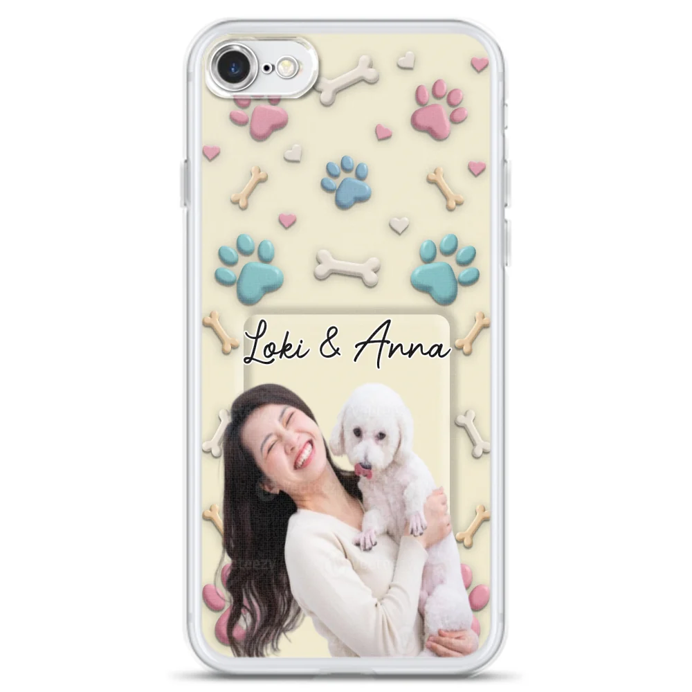 Dog Mom Cartoon Photo - Personalized Custom 3D Effect Phone Case - Image 3