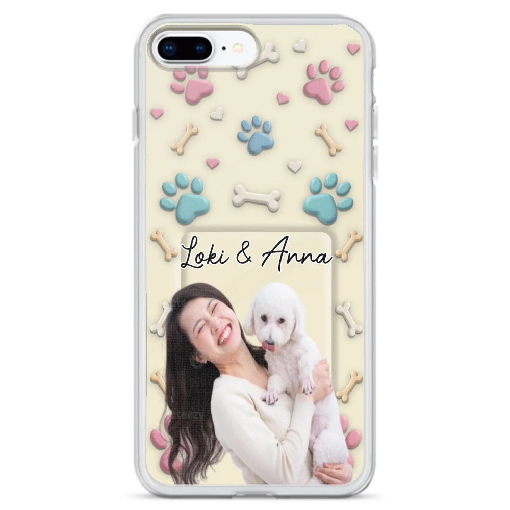 Dog Mom Cartoon Photo - Personalized Custom 3D Effect Phone Case - Image 4