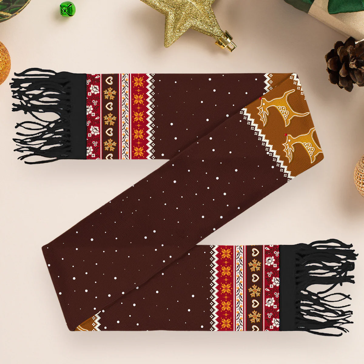 Dog Mom Christmas - Personalized Custom Scarf - Image 3