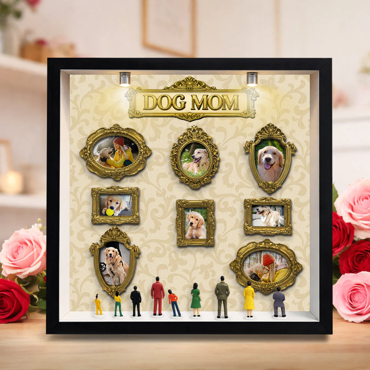 Dog Mom Forever - Personalized Custom Museum Frame - Image 3