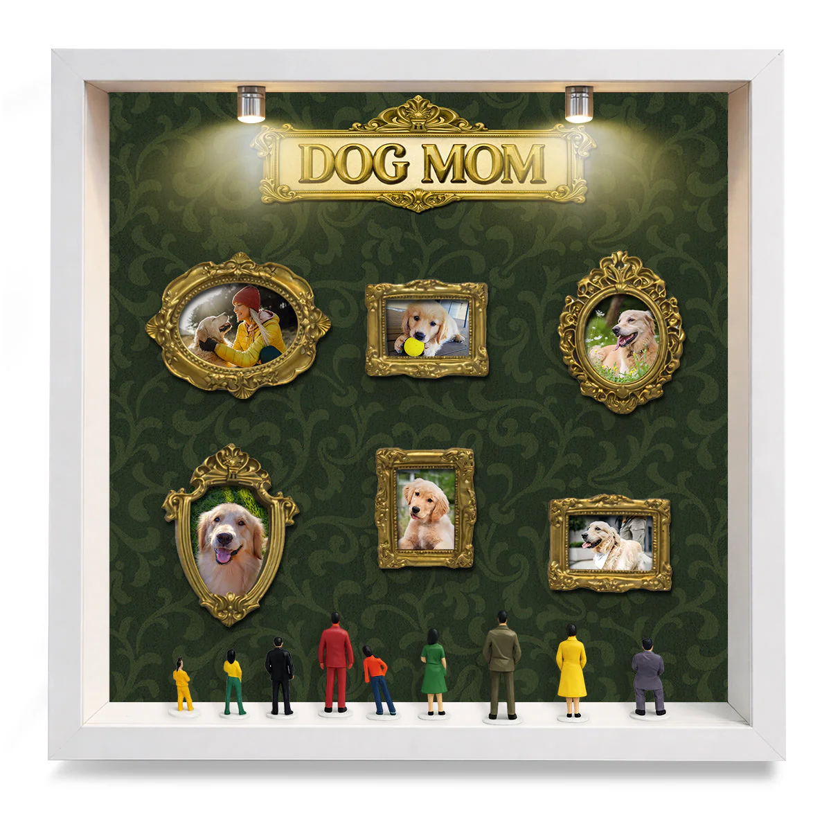 Dog Mom Forever - Personalized Custom Museum Frame - Image 5