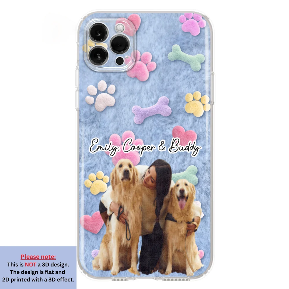 Dog Mom Mum With Fur Baby Photo - Personalized Custom 3D Effect Phone Case - Image 13