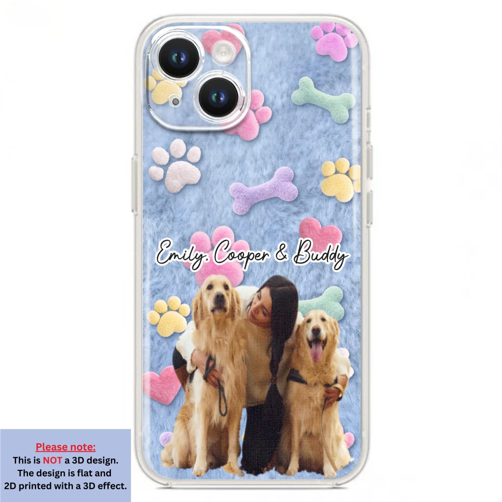 Dog Mom Mum With Fur Baby Photo - Personalized Custom 3D Effect Phone Case - Image 15