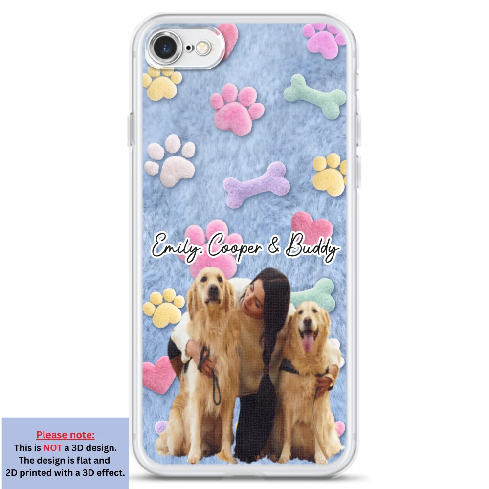 Dog Mom Mum With Fur Baby Photo - Personalized Custom 3D Effect Phone Case - Image 4