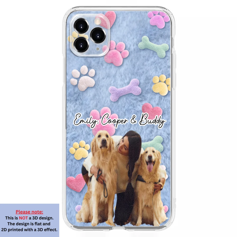 Dog Mom Mum With Fur Baby Photo - Personalized Custom 3D Effect Phone Case - Image 7