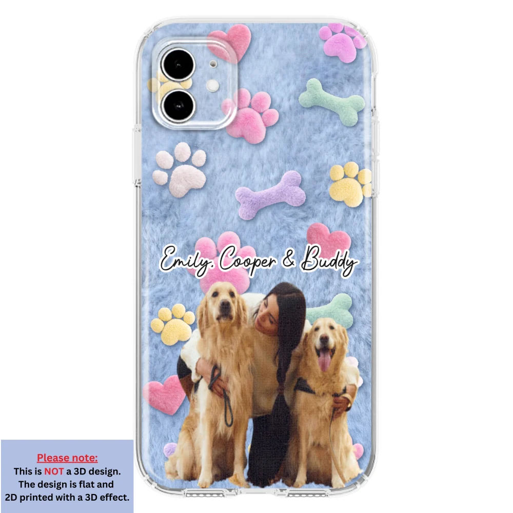Dog Mom Mum With Fur Baby Photo - Personalized Custom 3D Effect Phone Case - Image 9