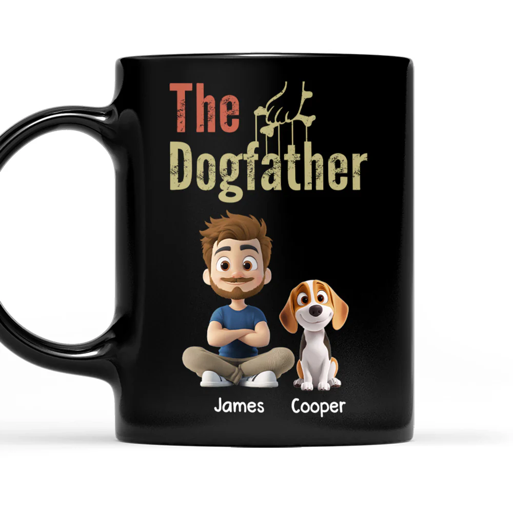 Dog Parents Vintage - Personalized Custom Coffee Mug