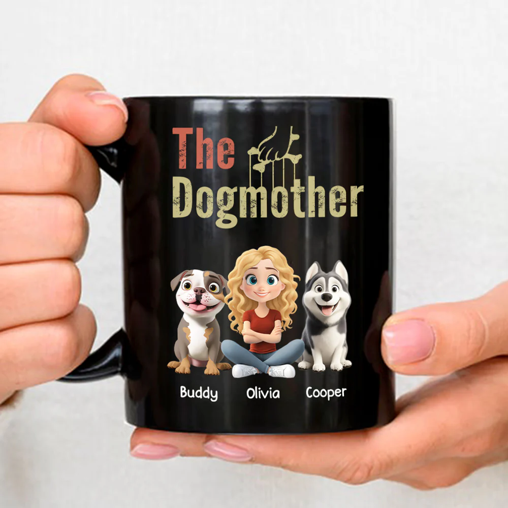 Dog Parents Vintage - Personalized Custom Coffee Mug - Image 3