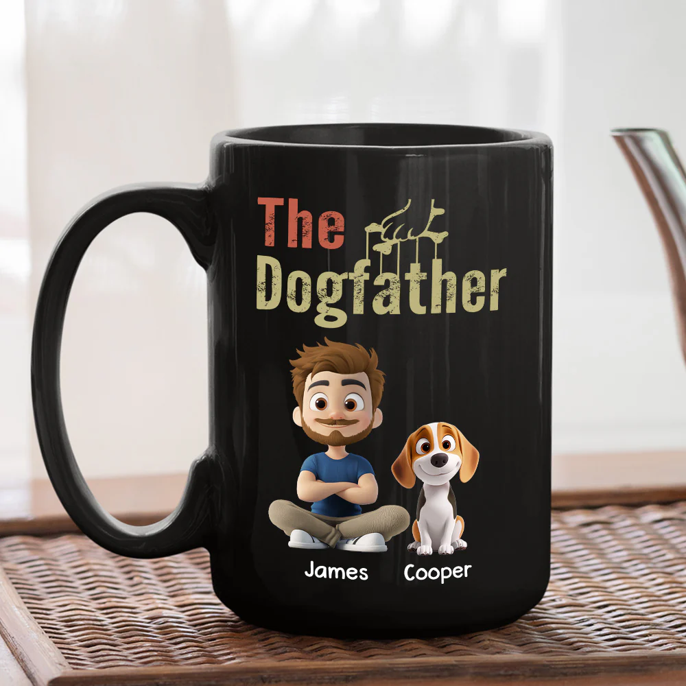 Dog Parents Vintage - Personalized Custom Coffee Mug - Image 5
