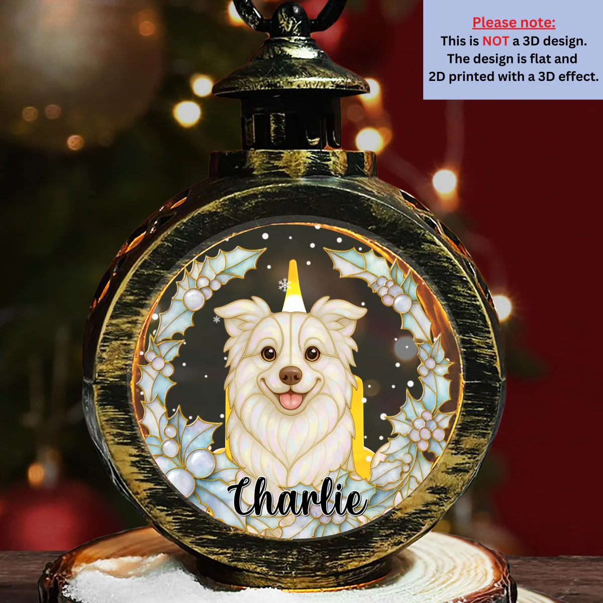 Dog Pearl - Personalized Custom Christmas Lantern - Image 6