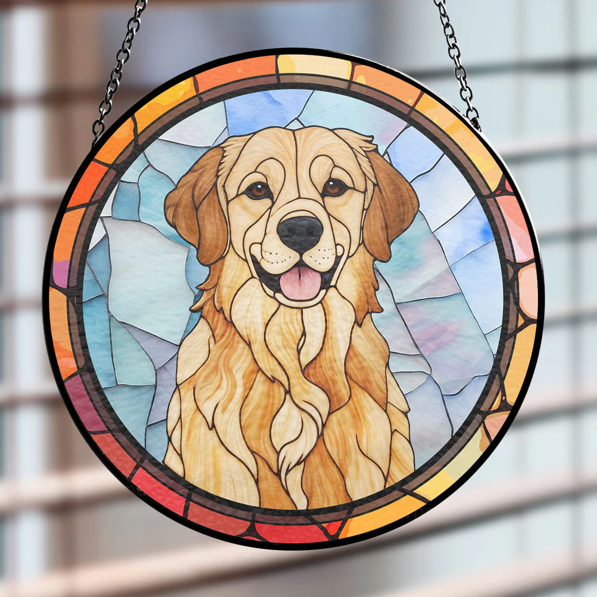 Dog Photo Version 2 - Personalized Custom Window Hanging Suncatcher - Image 2