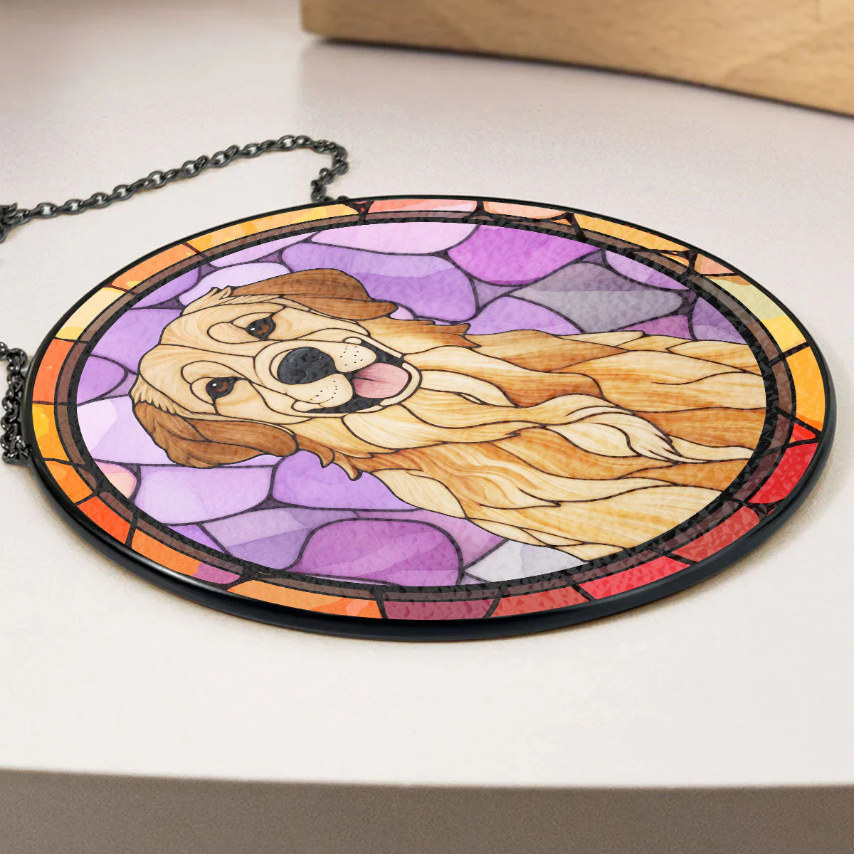 Dog Photo Version 2 - Personalized Custom Window Hanging Suncatcher - Image 4